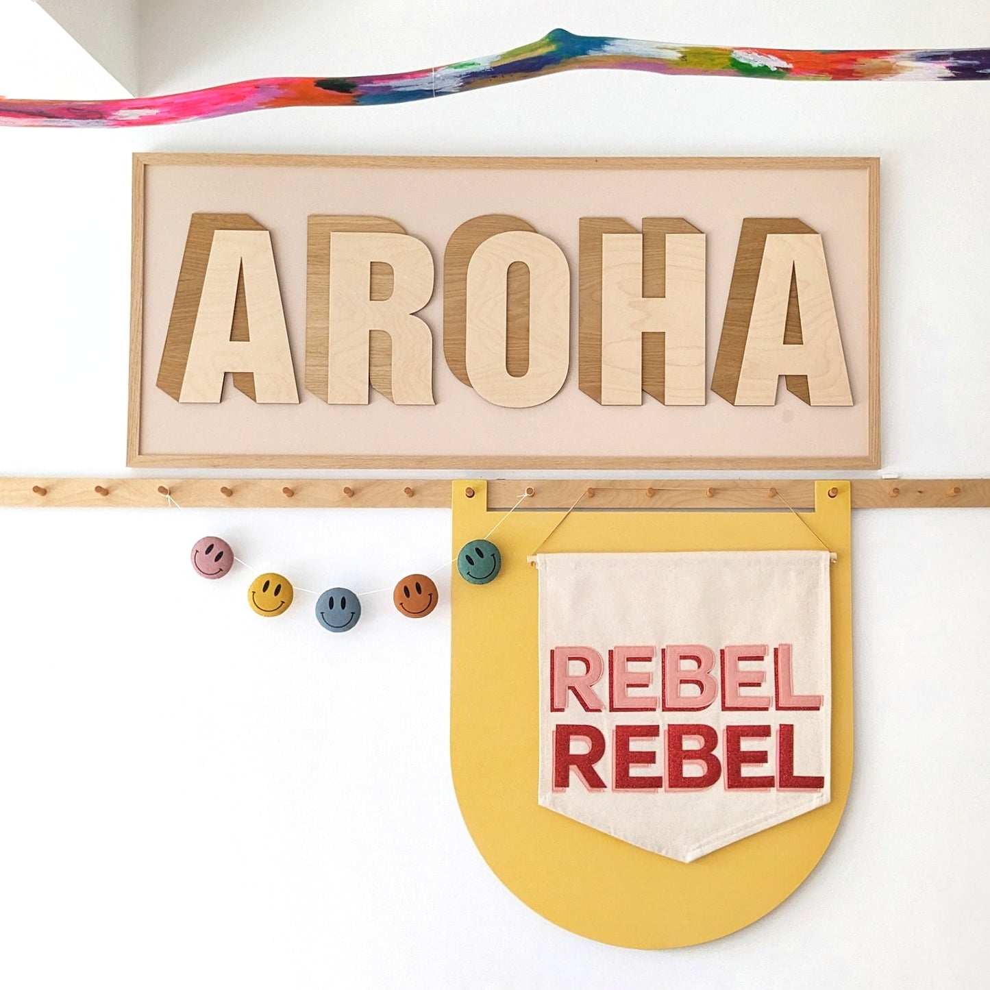 REBEL REBEL banner in custom colours