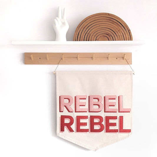 REBEL REBEL banner in custom colours