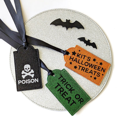 Custom Halloween treat labels and tags