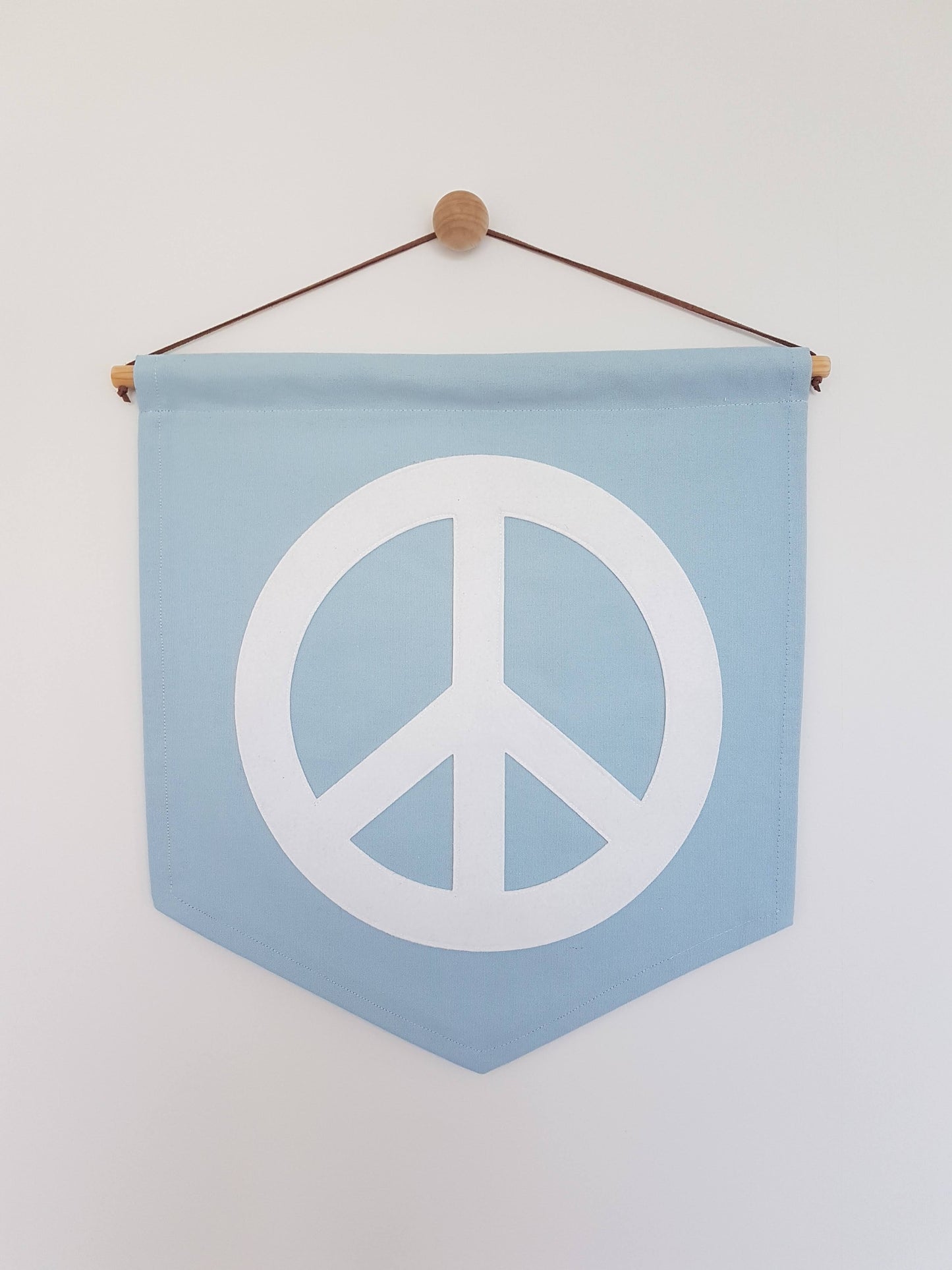 Custom peace sign banner