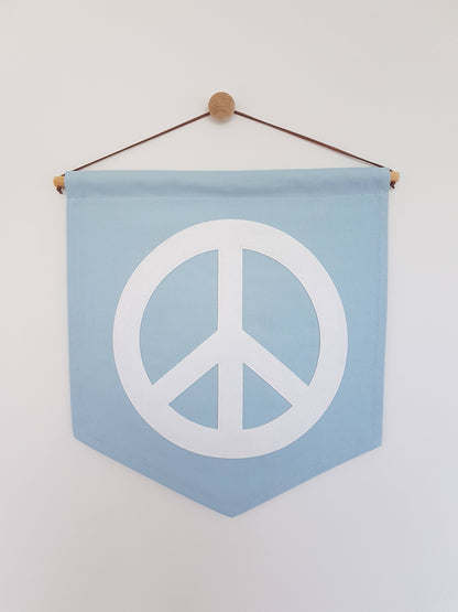 Custom peace sign banner