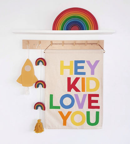 Hey Kid, Love You. Wall hanging