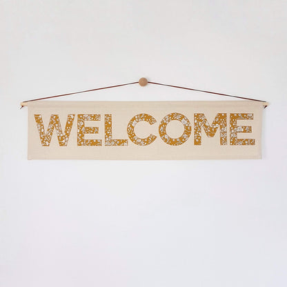 Welcome banner, wall hanging