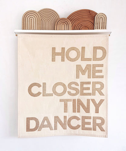 Your Wedding song lyrics made into a beautiful custom banner/wall hanging