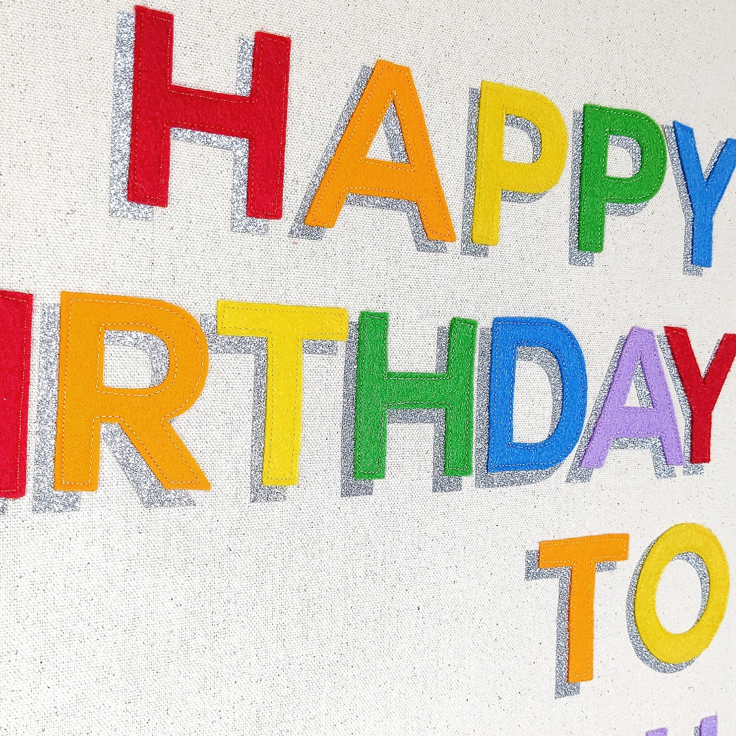 Happy Birthday To You wall hanging