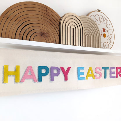 Happy Easter banner, wall hanging