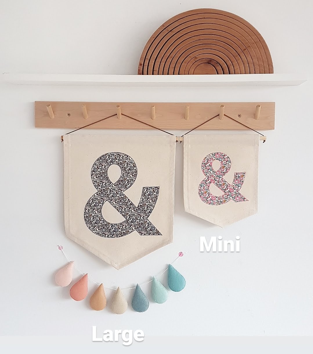 Single letter/Initial wall hanging - Mini