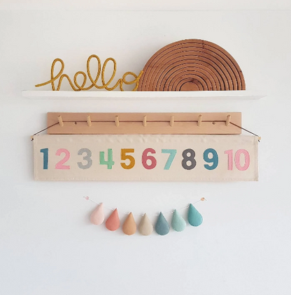 1-10 number & wall hanging banner bundle