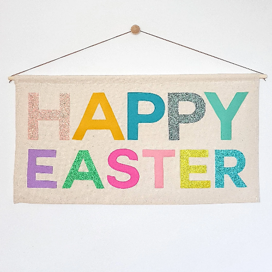 Happy Easter wall hanging