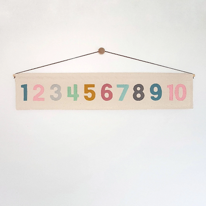 1-10 number & wall hanging banner bundle