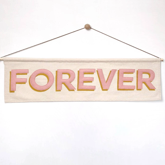 Forever banner in custom colours