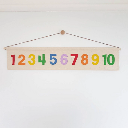 1-10 number & wall hanging banner bundle