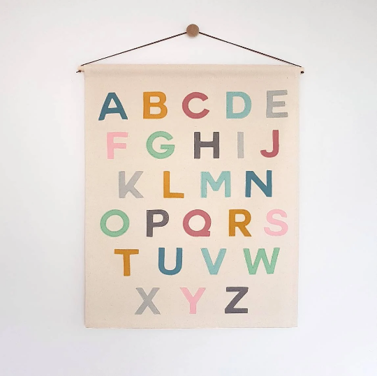 Alphabet wall hanging