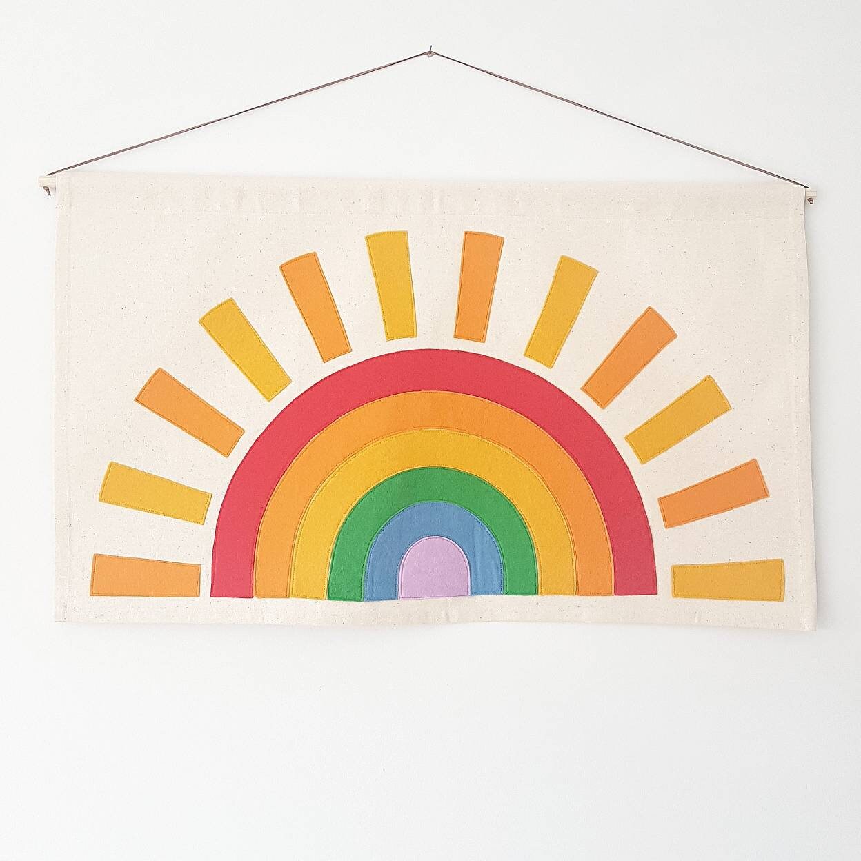 Large rainbow bright colour Sunshine banner