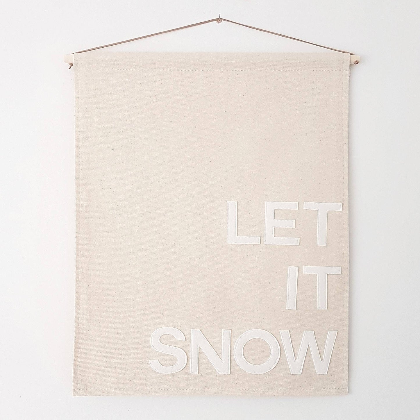 Let it Snow Christmas banner, wall hanging