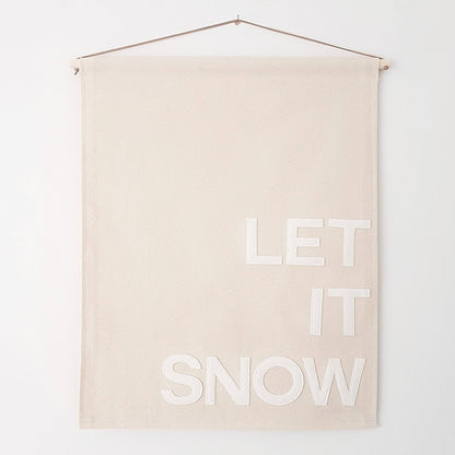 Let it Snow Christmas banner, wall hanging