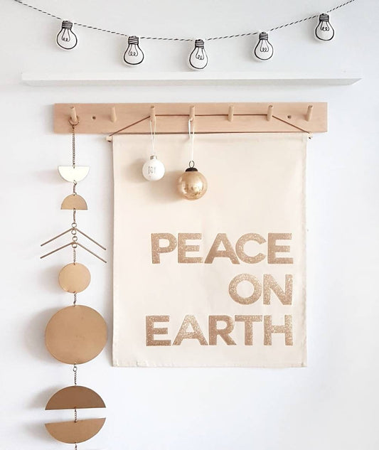 Peace on Earth Christmas banner