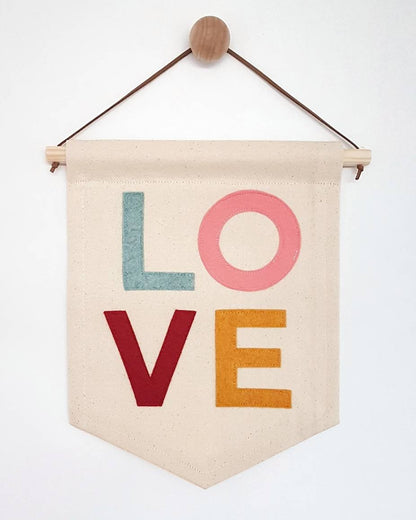 LOVE or HOPE Mini banner, wall hanging