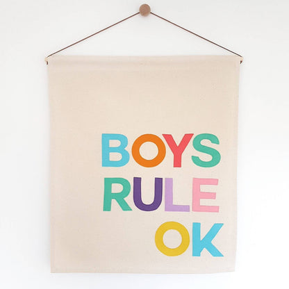 Boys Rule OK banner