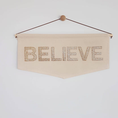 Believe Christmas banner