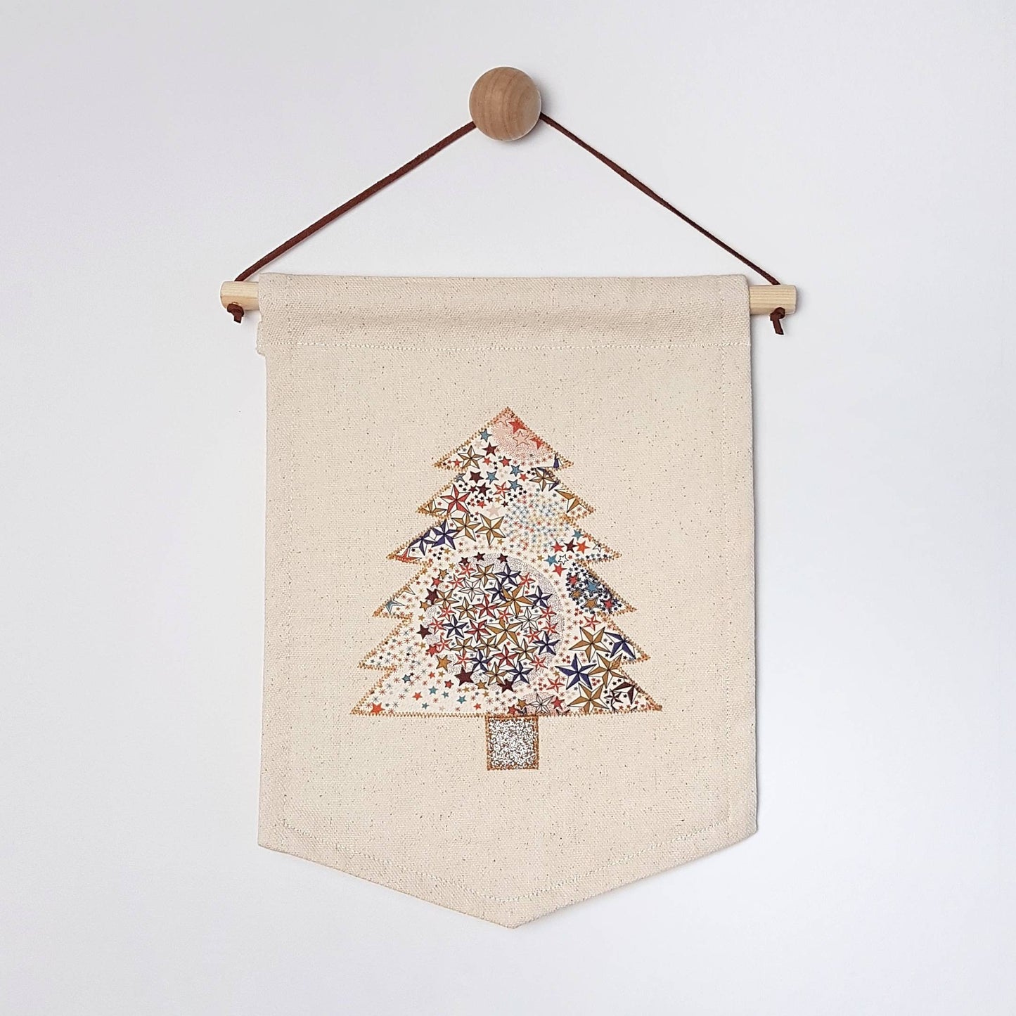 Decorate your own mini Liberty print Christmas tree banner