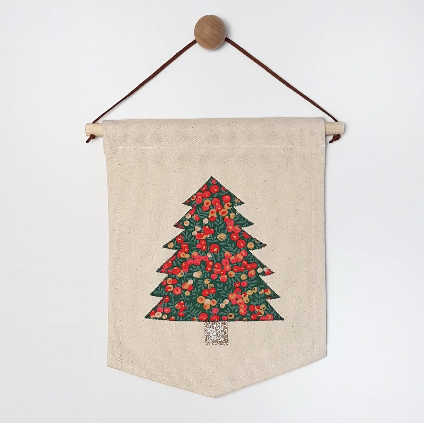 Decorate your own mini Liberty print Christmas tree banner