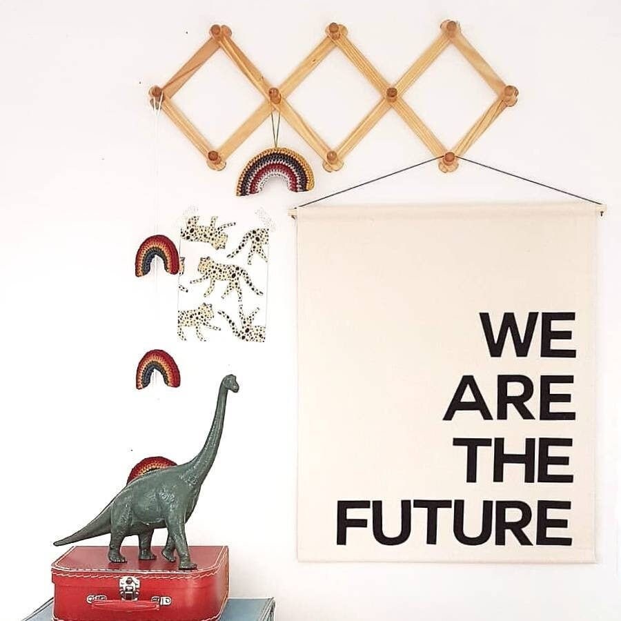 I/We are the future, banner in any single colour of your choice