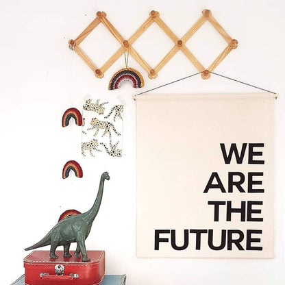 I/We are the future, banner in any single colour of your choice