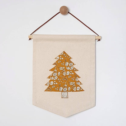 Decorate your own mini Liberty print Christmas tree banner